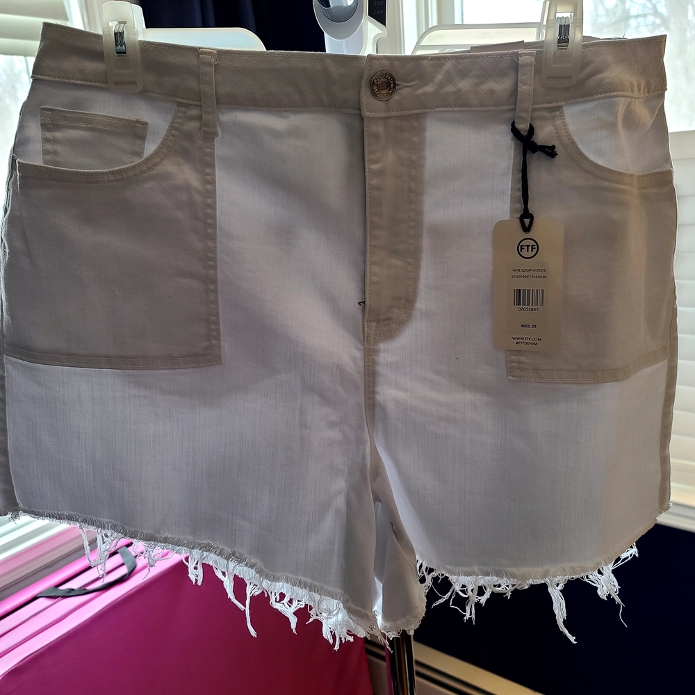 White Denim Shorts
